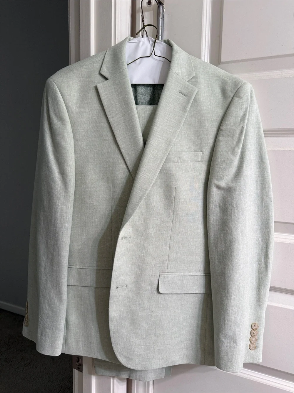 Bar III Light Sage Green Single-Breasted Sport Coat